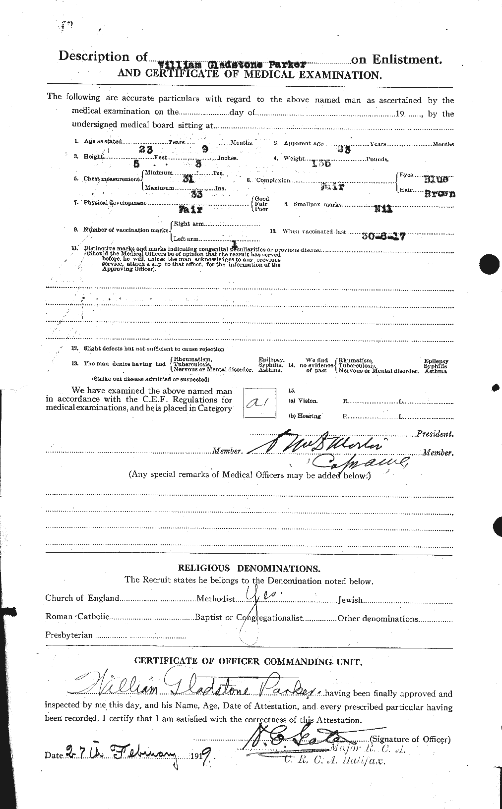 Personnel Records of the First World War - CEF 565747b