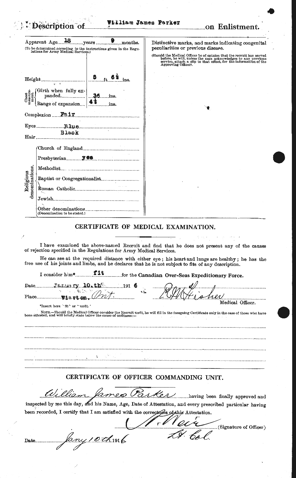 Personnel Records of the First World War - CEF 565761b