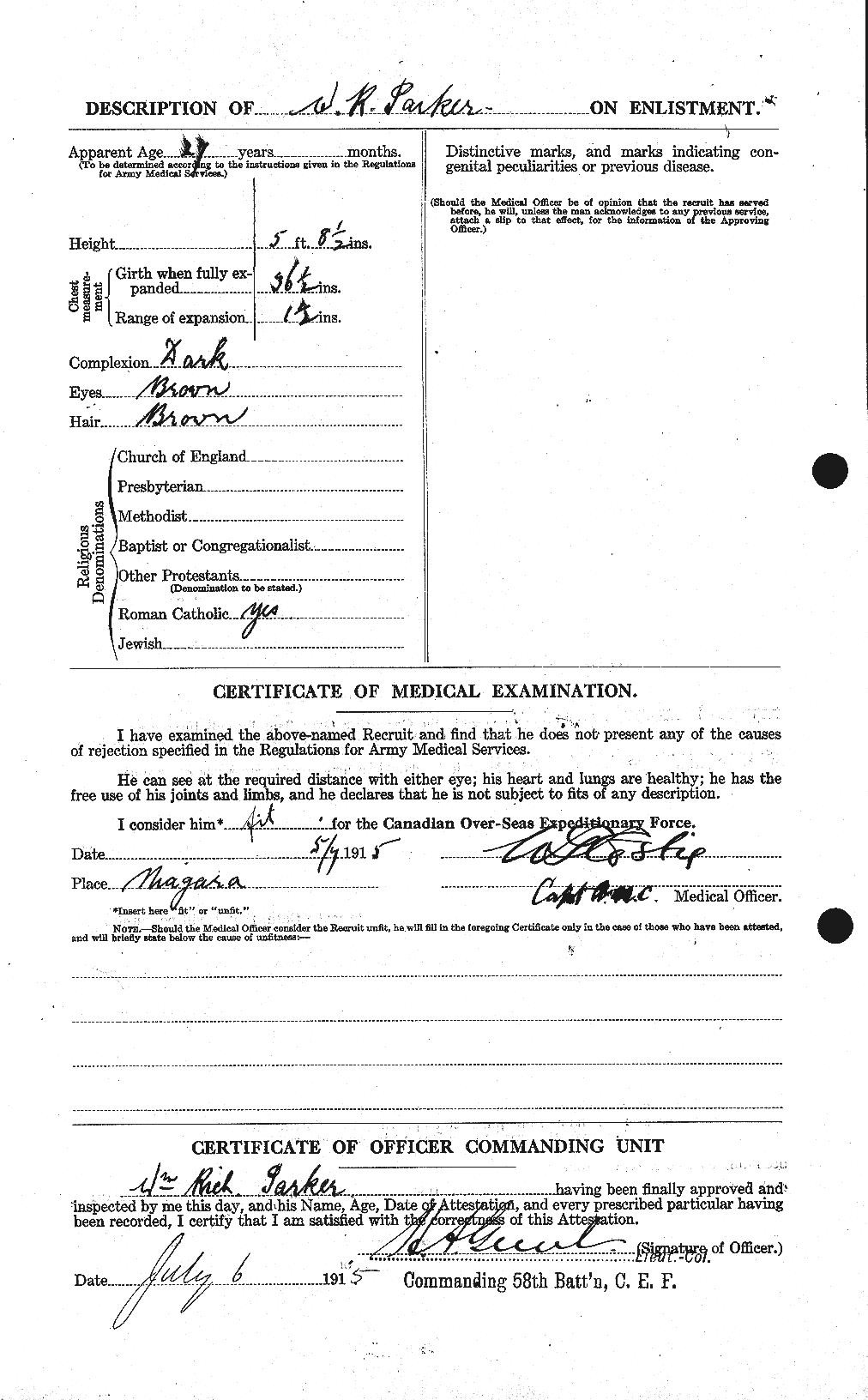Personnel Records of the First World War - CEF 565782b