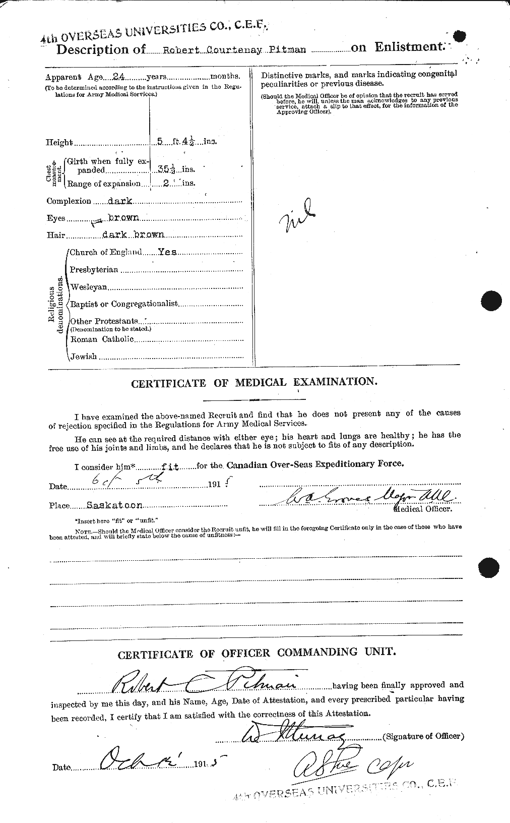 Dossiers du Personnel de la Première Guerre mondiale - CEC 583503b