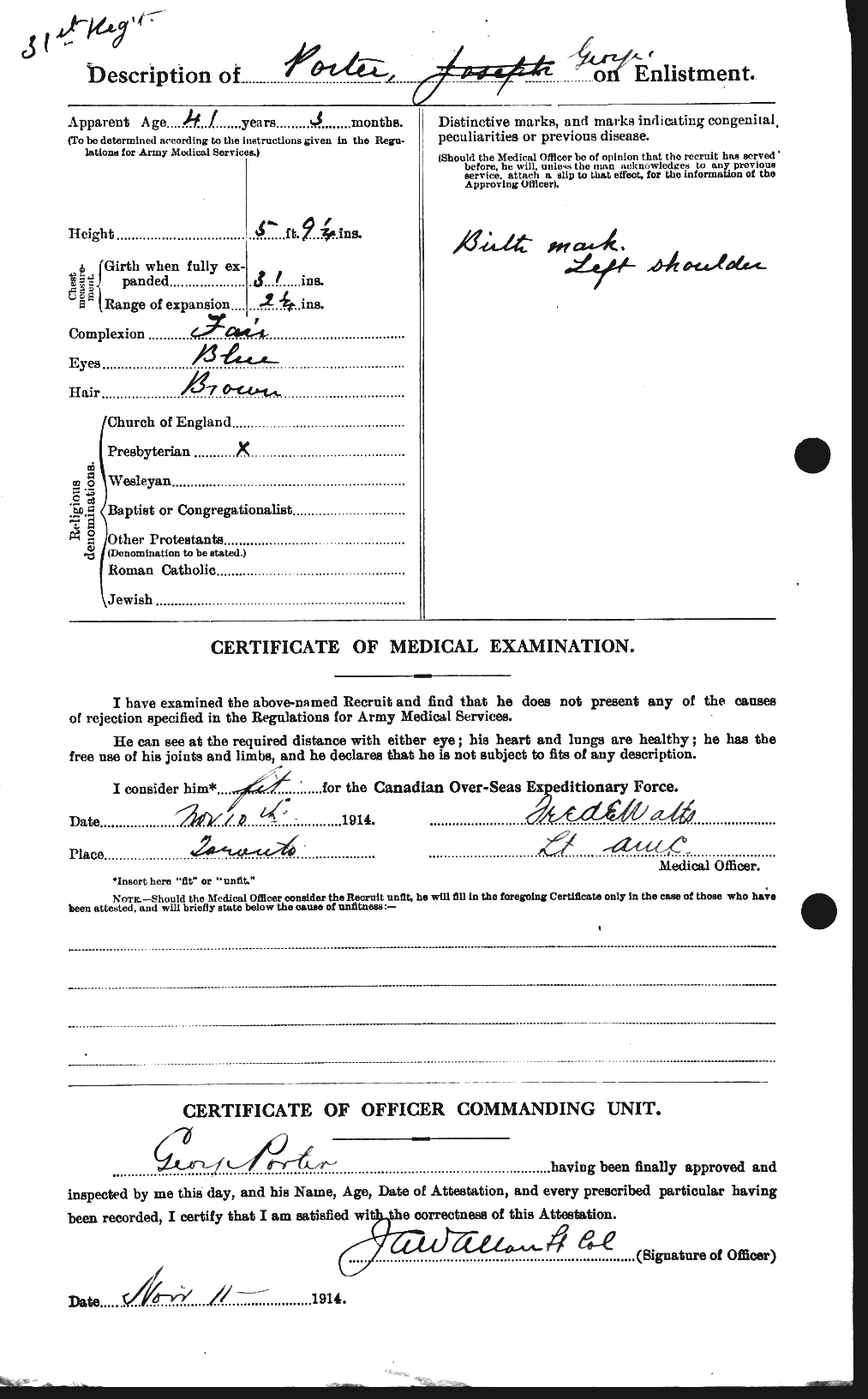 Personnel Records of the First World War - CEF 583588b