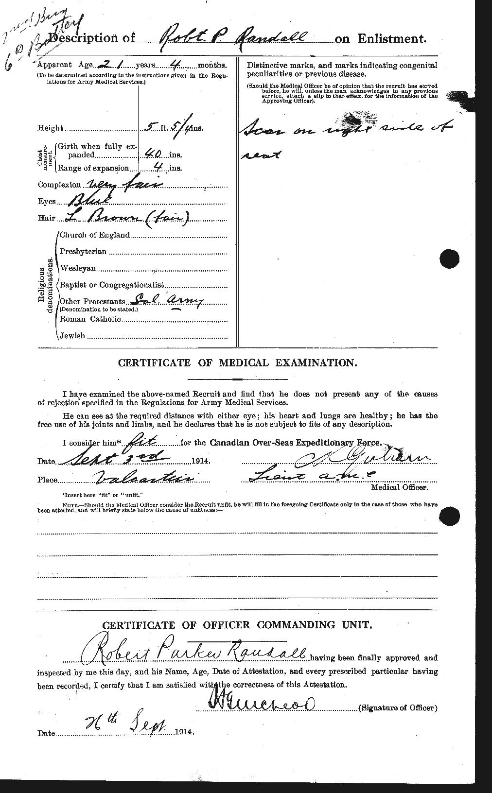 Personnel Records of the First World War - CEF 594111b