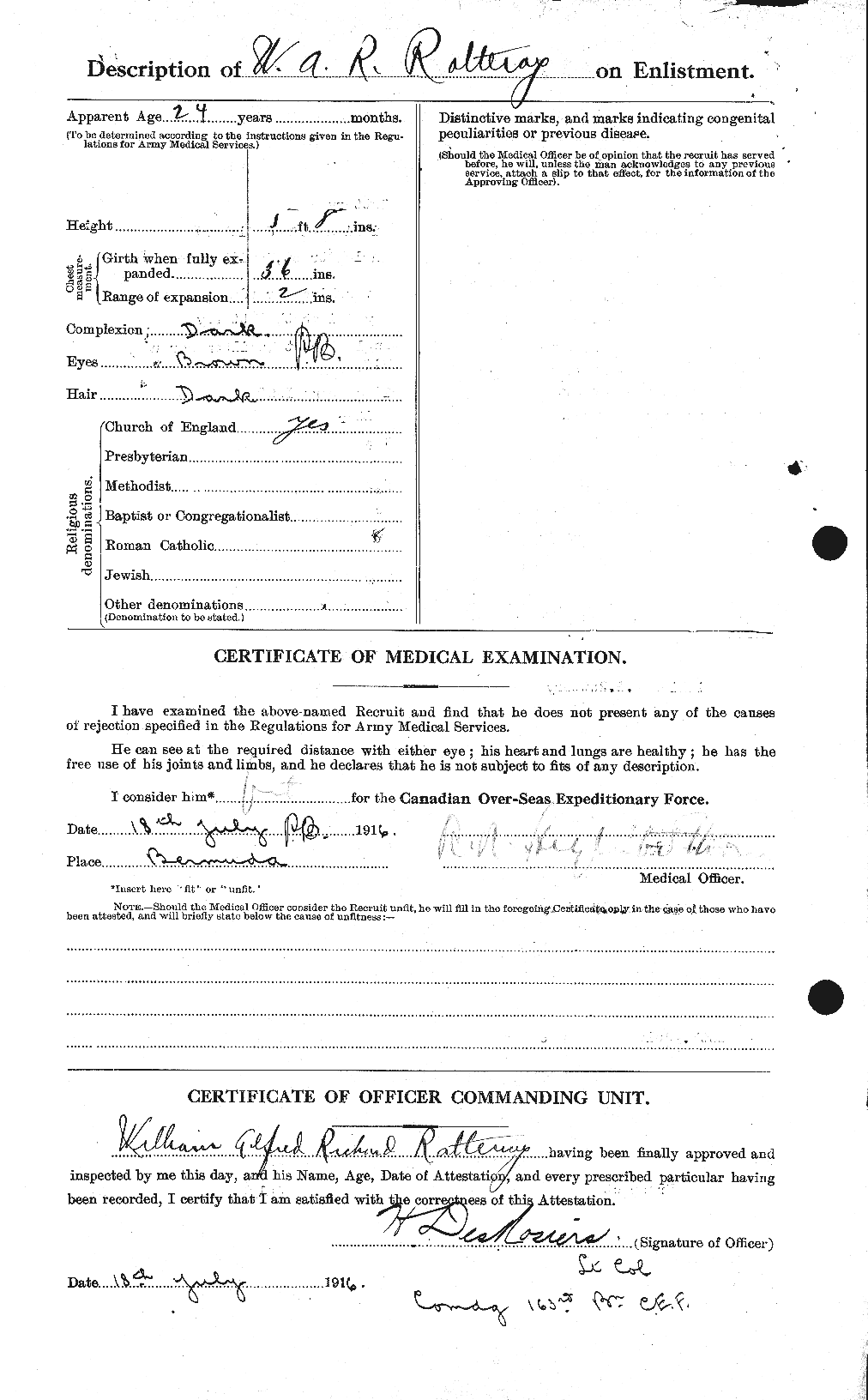 Dossiers du Personnel de la Première Guerre mondiale - CEC 595672b