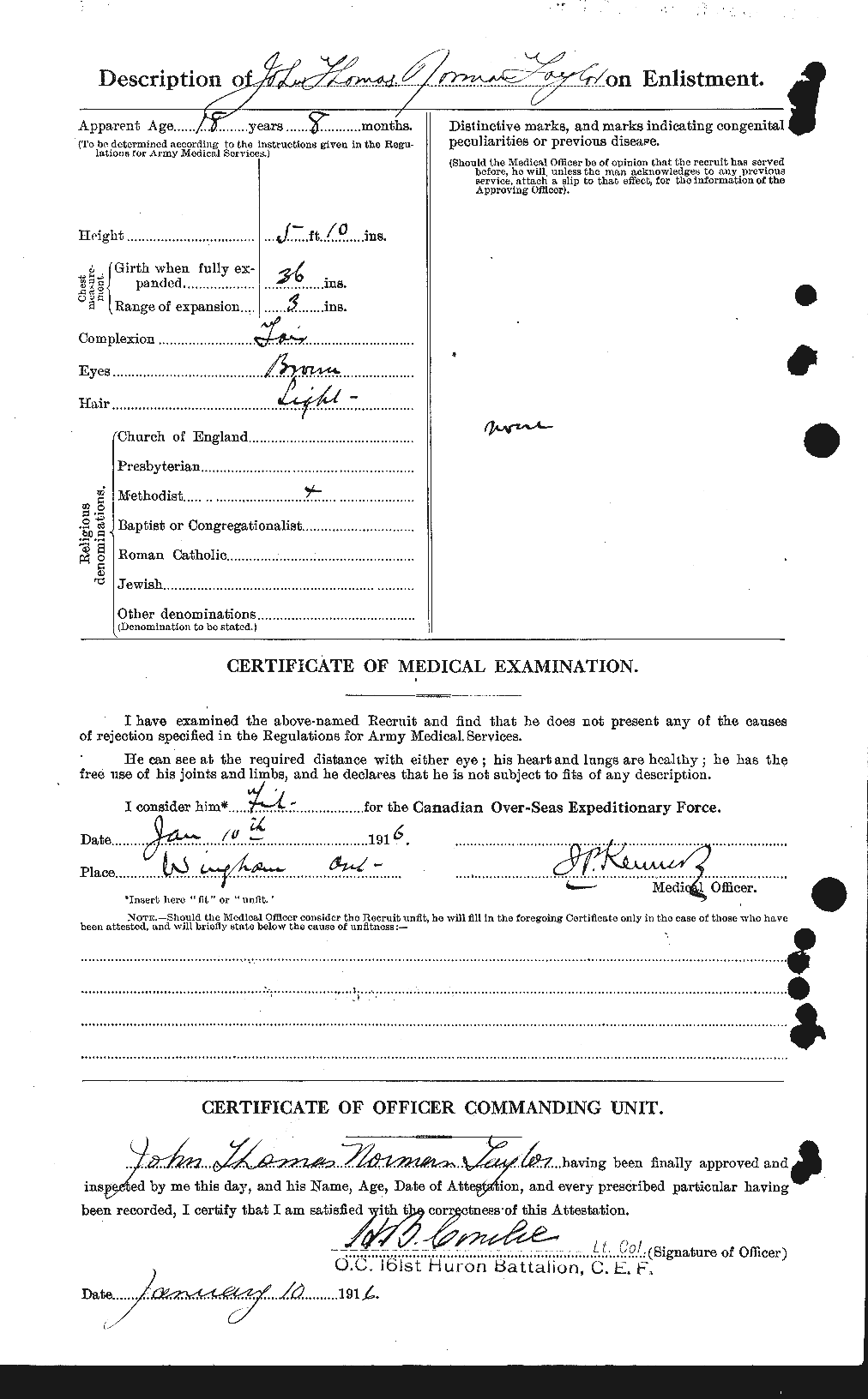 Personnel Records of the First World War - CEF 627149b