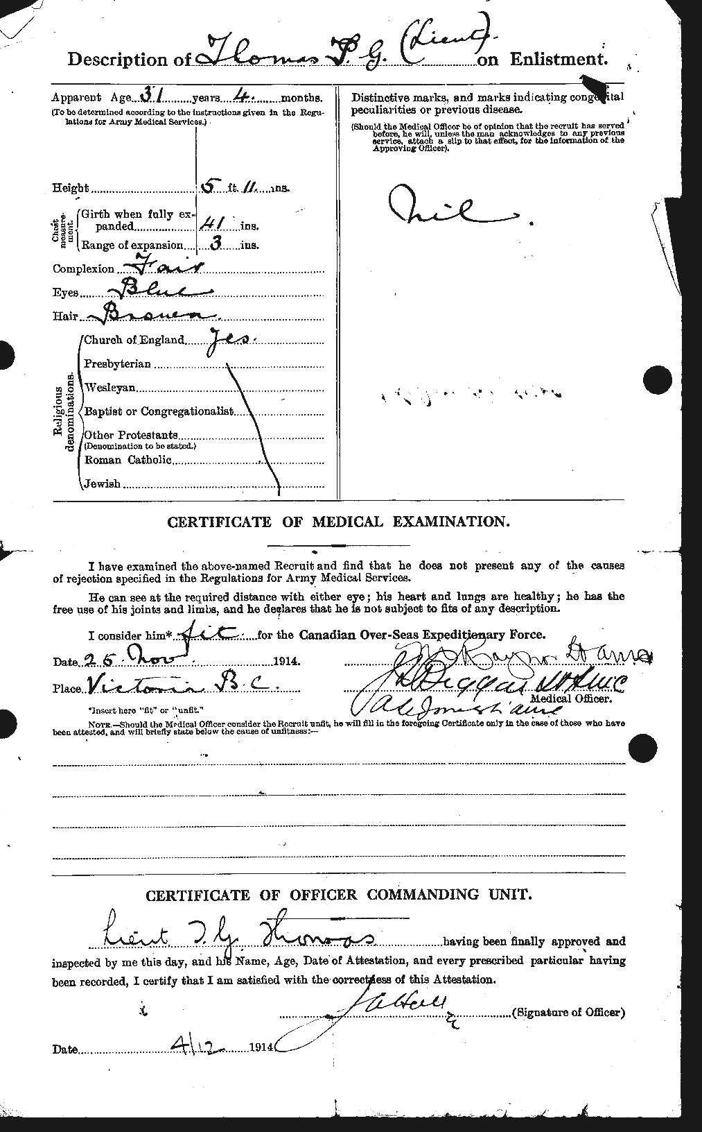Personnel Records of the First World War - CEF 632694b