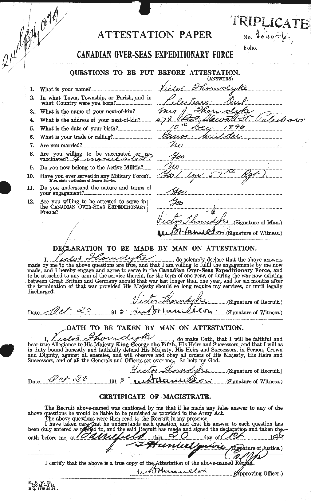 Personnel Records of the First World War - CEF 636707a