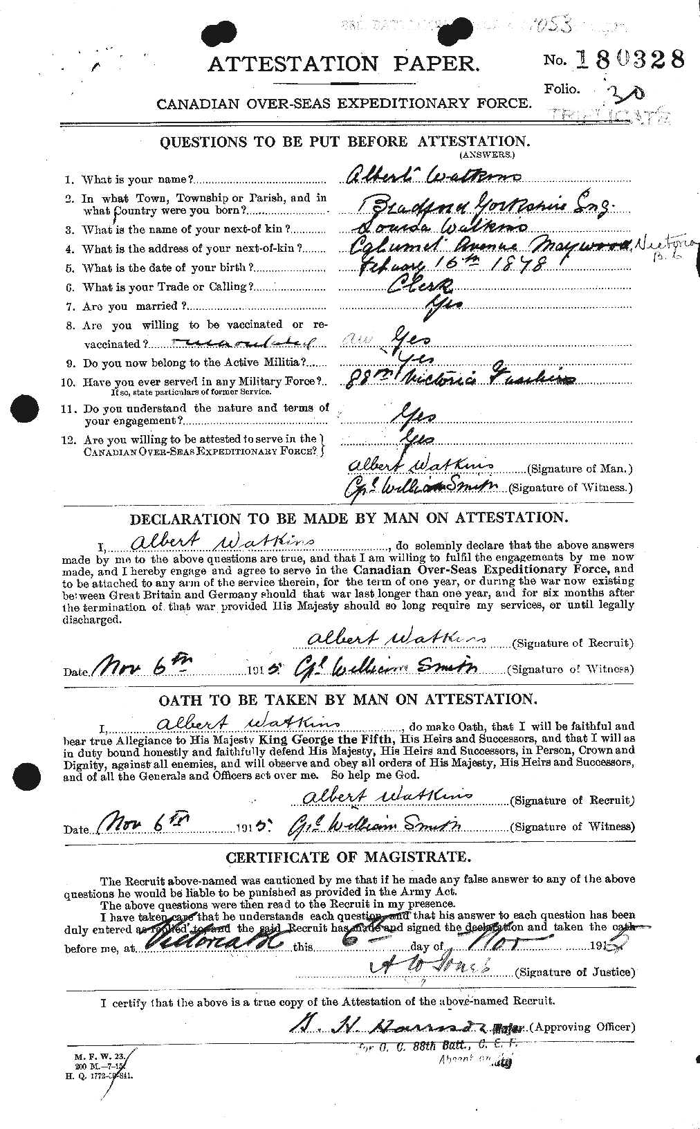 Personnel Records of the First World War - CEF 659149a
