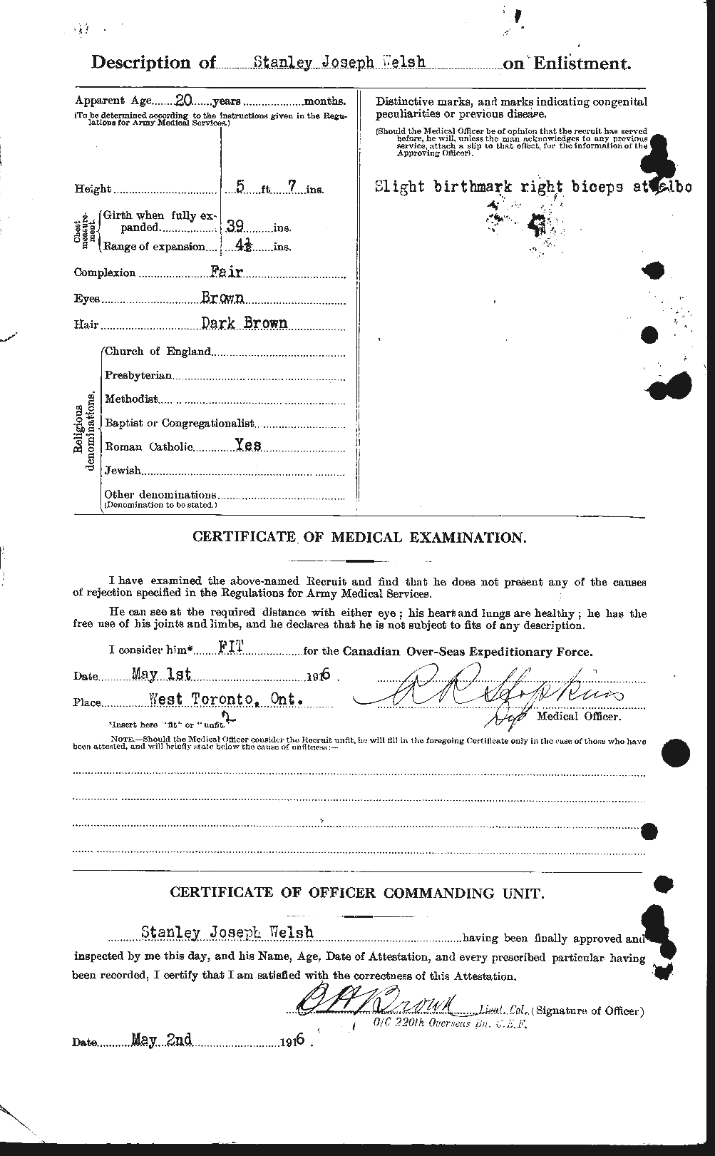 Personnel Records of the First World War - CEF 667728b