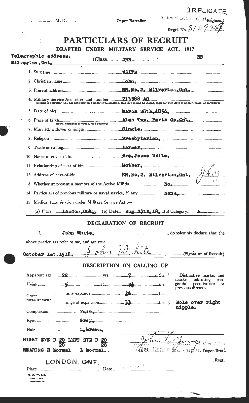 Personnel Records of the First World War - CEF 671532a