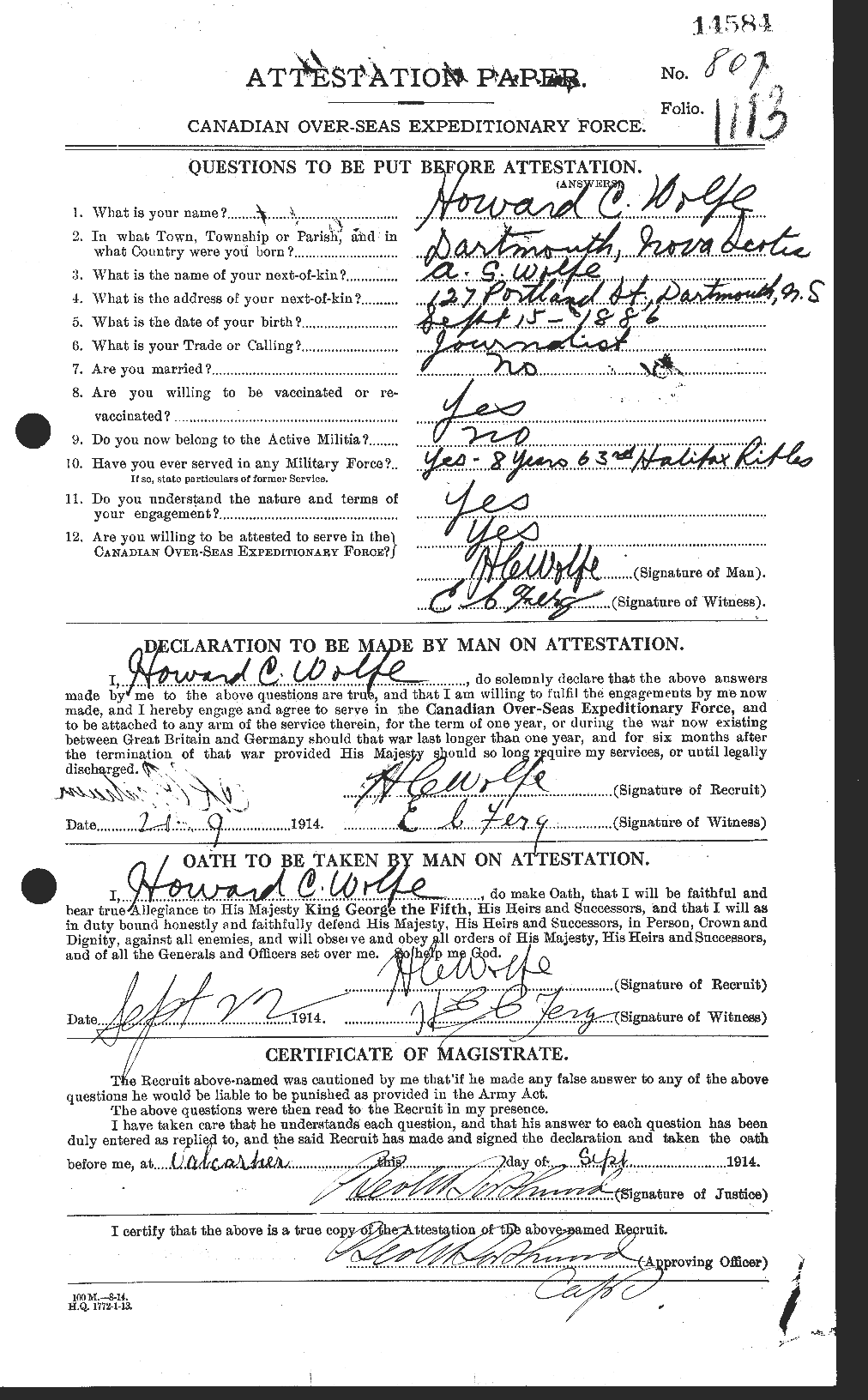 Personnel Records of the First World War - CEF 682367a