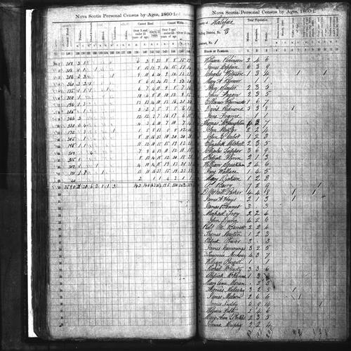 Digitized page of Census of 1861 (Canada East, Canada West, Prince Edward Island, New Brunswick and Nova Scotia), Page number , for Charles Tupper