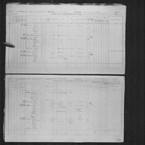 Digitized page of Census of Canada, 1871, Page number 88, for James Kirkland