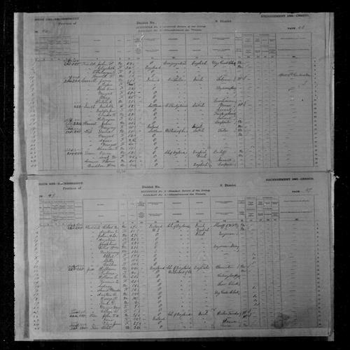 Digitized page of Census of Canada, 1881, Page number 47, for John A. L. WADDELL