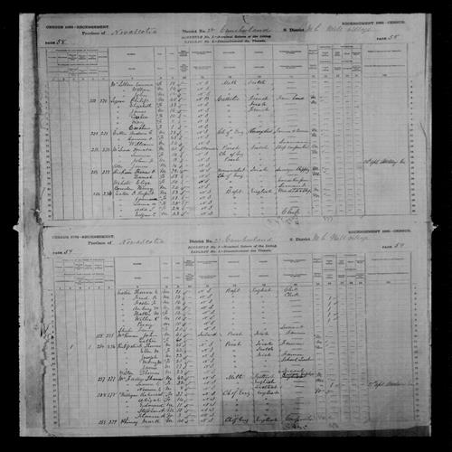 Digitized page of Census of Canada, 1881, Page number 58, for Philip LEGERE
