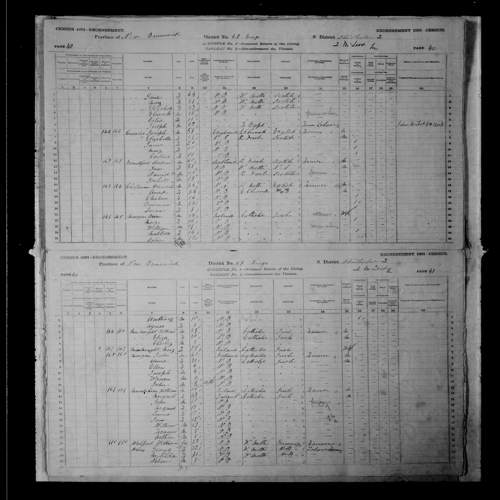 Digitized page of Census of Canada, 1881, Page number 40, for Jane CRAULER