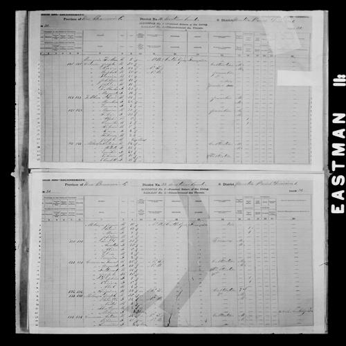 Digitized page of Census of Canada, 1881, Page number 31, for Antoine COMMEAU
