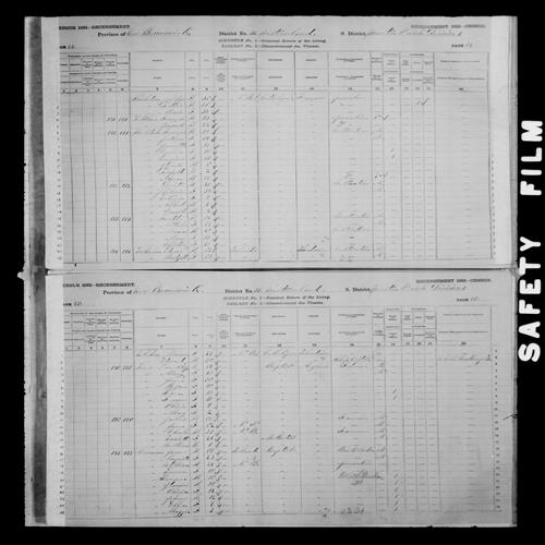 Digitized page of Census of Canada, 1881, Page number 45, for Edward HOLAHAN