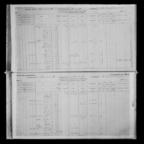 Digitized page of Census of Canada, 1881, Page number 81, for Rose MELANCON