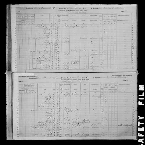 Digitized page of Census of Canada, 1881, Page number 88, for George ROBERTS