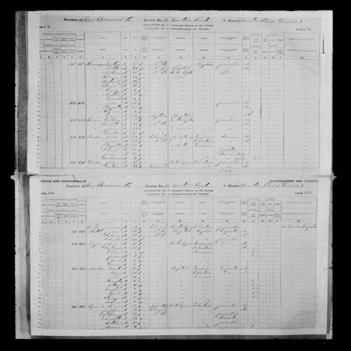 Digitized page of Census of Canada, 1881, Page number 103, for Pierre LEGER