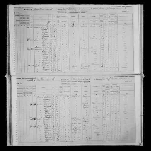 Digitized page of Census of Canada, 1881, Page number 60, for George T. LUTES