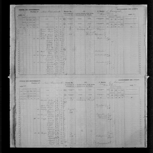 Digitized page of Census of Canada, 1881, Page number 25, for Hector LEGERE