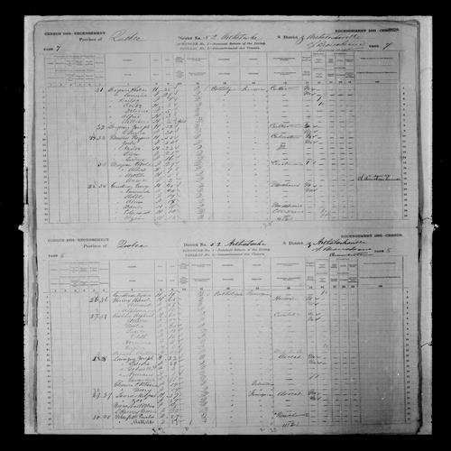 Digitized page of Census of Canada, 1881, Page number 8, for Wilfrid LAURIER