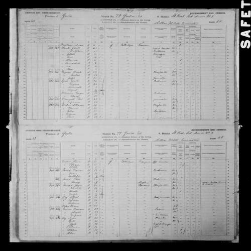 Digitized page of Census of Canada, 1881, Page number 48, for Celanise DUBOIS