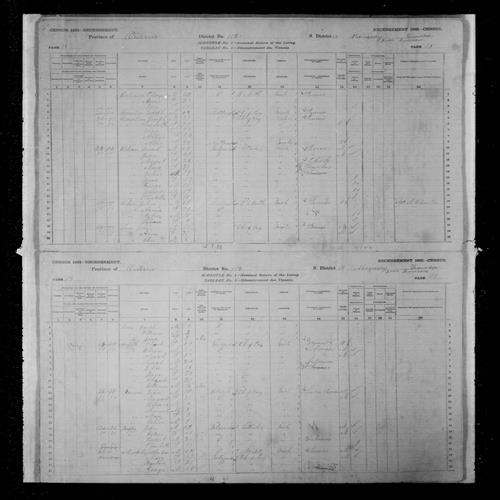 Digitized page of Census of Canada, 1881, Page number 18, for John WILSON