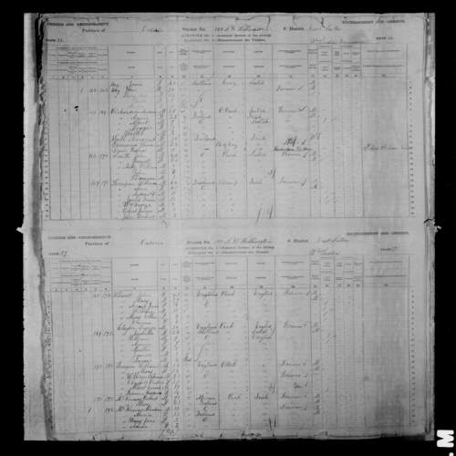 Digitized page of Census of Canada, 1881, Page number 36, for Andrew RICHARDSON
