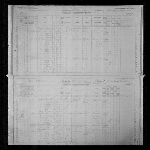 Digitized page of Census of Canada, 1881, Page number 73, for Samuel DOUGLAS