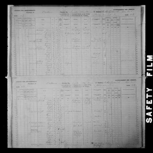 Digitized page of Census of Canada, 1881, Page number 63, for David SPROULD
