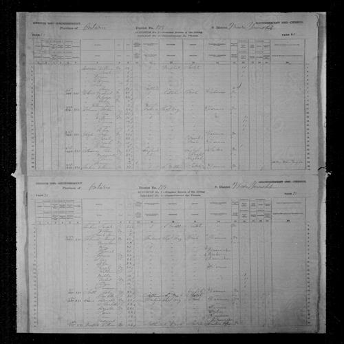 Digitized page of Census of Canada, 1881, Page number 69, for James JOHNSON