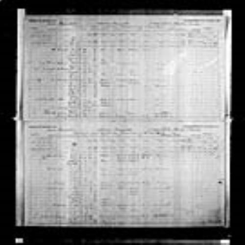 Digitized page of Census of Canada, 1891, Page number 6-7, for Frederick Wooley