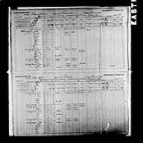 Digitized page of Census of Canada, 1891, Page number 52-53, for Lula Way