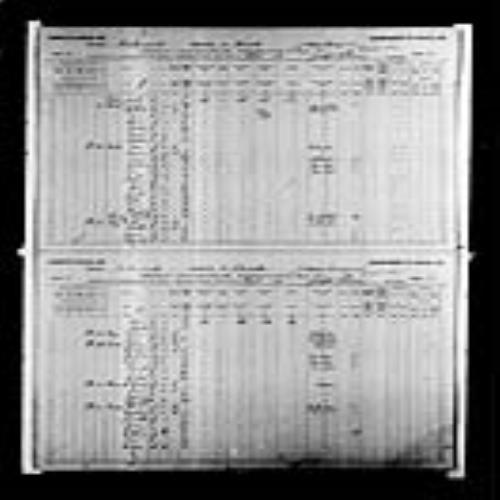 Digitized page of Census of Canada, 1891, Page number 16-17, for Guillaume Roy