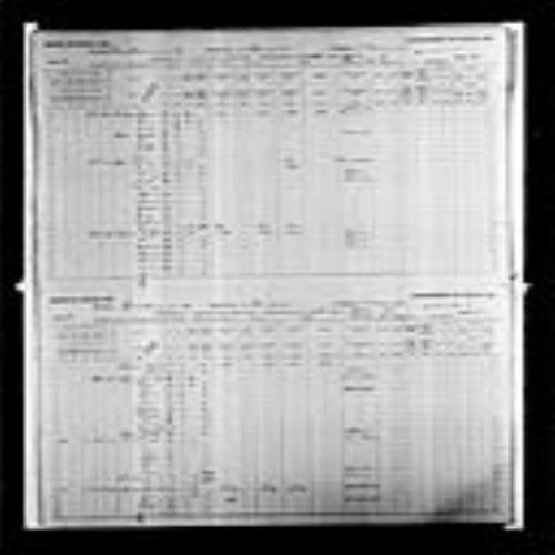 Digitized page of Census of Canada, 1891, Page number 34-35, for Hector Legere