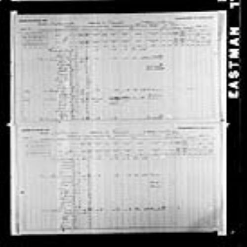 Digitized page of Census of Canada, 1891, Page number 32-33, for Isack Dorion