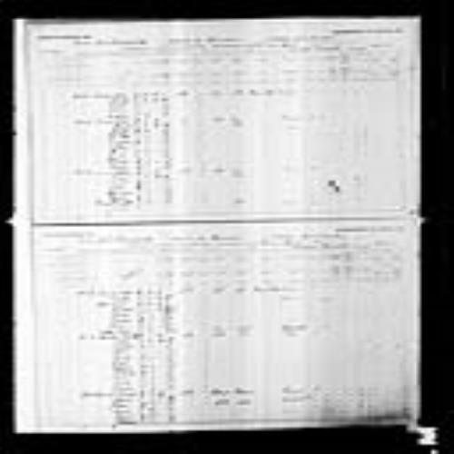 Digitized page of Census of Canada, 1891, Page number 20-21, for Remis Cormier