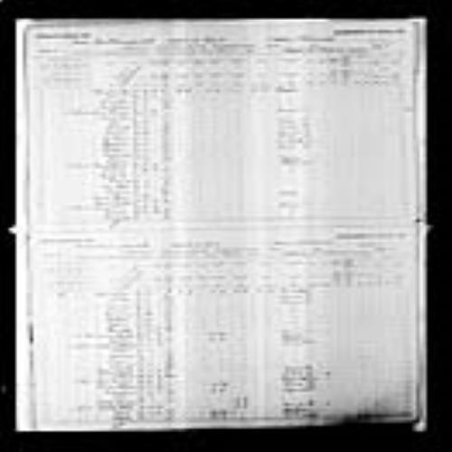 Digitized page of Census of Canada, 1891, Page number 18-19, for Pacifique Legere