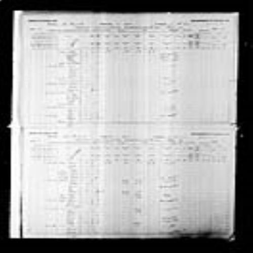 Digitized page of Census of Canada, 1891, Page number 16-17, for Adolphe Barrieau