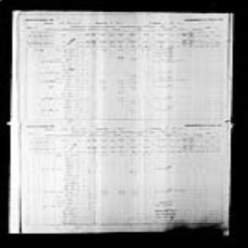 Digitized page of Census of Canada, 1891, Page number 38-39, for Auguste Leger
