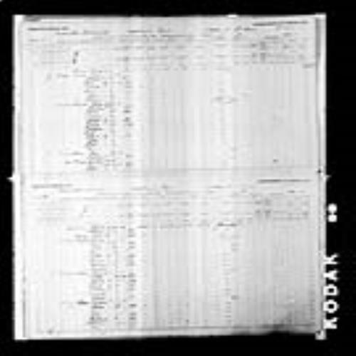 Digitized page of Census of Canada, 1891, Page number 16-17, for Anselmo Cormier