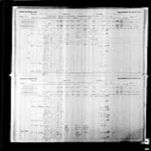 Digitized page of Census of Canada, 1891, Page number 30-31, for Joseph Billiveau