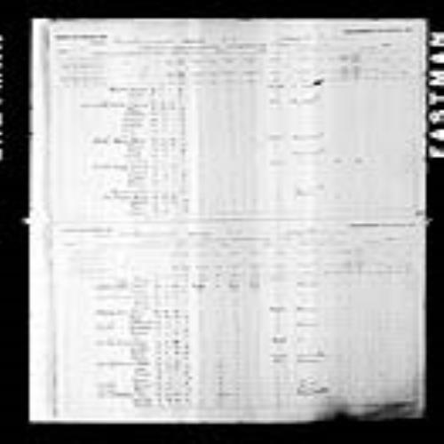 Digitized page of Census of Canada, 1891, Page number 54-55, for Blair Cormier