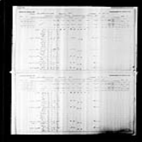 Digitized page of Census of Canada, 1891, Page number 8-9, for Placide Leblanc