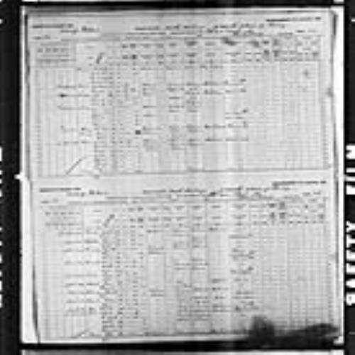 Digitized page of Census of Canada, 1891, Page number 22-23, for Lewis Mack