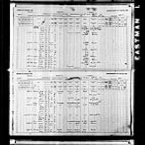 Digitized page of Census of Canada, 1891, Page number 8-9, for Joseph Nelson
