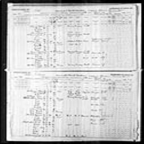 Digitized page of Census of Canada, 1891, Page number 71-74, for William Lyon MacKenzie King