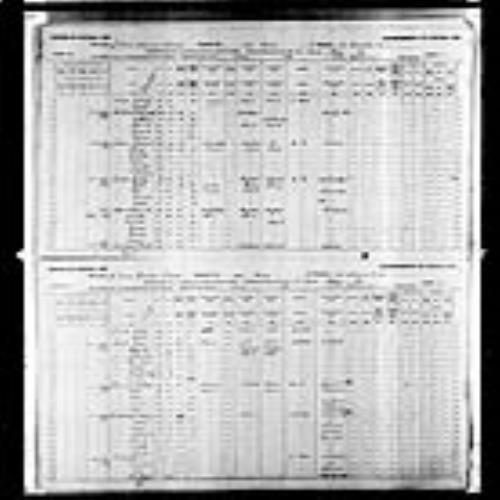 Digitized page of Census of Canada, 1891, Page number 31-34, for Edward Gerior
